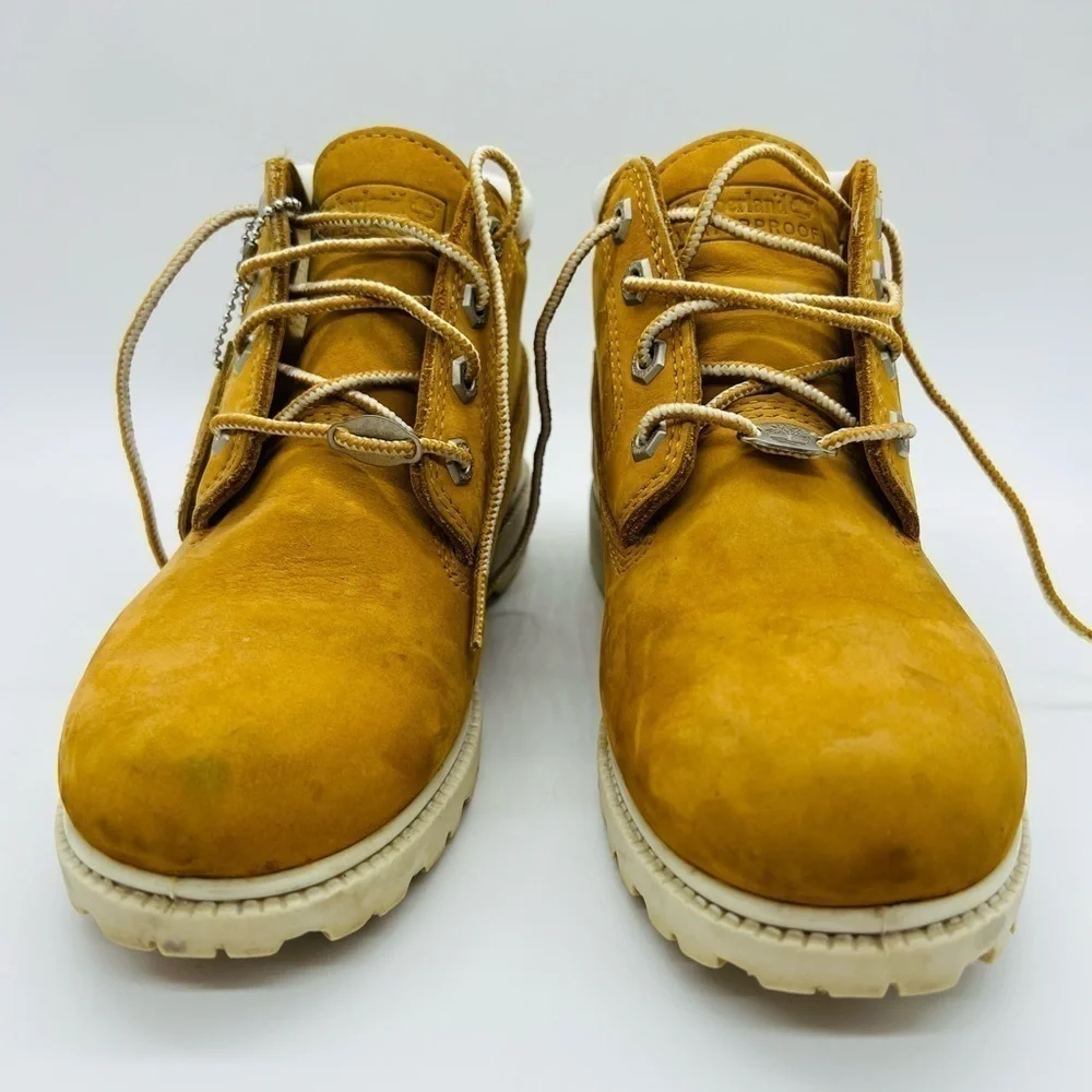 TIMBERLAND BOYS TAN WATERPROOF BOOTS SIZE 6.5
